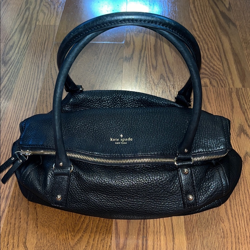 Kate Spade Black Cobble Hill Leslie Pebble Leather Satchel. Great Condition!